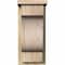 Ekena Millwork Newport Rough Sawn Corbel w/Backplate, Douglas Fir, 8"W x 10"D x 18"H COR08X10X18NEW01RDF - alternate 4